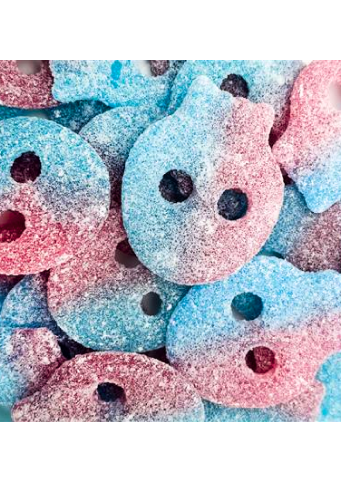 Lollywood crâne bubble gum acidulé 100gr