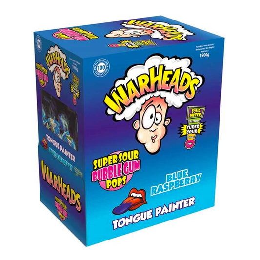 Warheads sucette raspberry 💙à la pièce